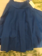 Skater Skirt Midi Knee-Length Vintage High-Waist Cotton Women New-Fashion Ladies Swing