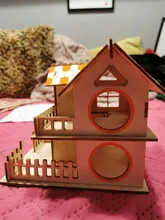 Hamster-House Wooden Pet-Hideout Guinea-Pig Small Animal Funny 