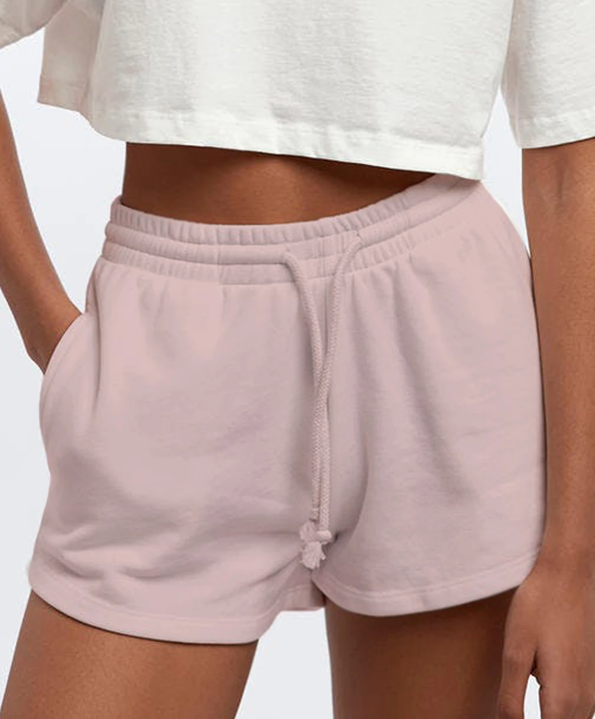 White fleece shorts womens Clearance