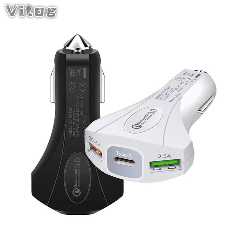 Автомобильное зарядное устройство Quick Charge 4 0 3 USB для iphone Xiaomi mi 9 Huawei P30 Pro QC4.0 QC3.0 QC 5A