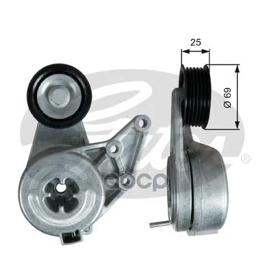 Натяжной Ролик, Поликлиновой Ремень Volkswagen Golf Iv/Bora/Seat Toledo Ii/Leon V-2.3 1999-2001 Gates арт. T39349