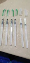 Pincel de acuarela autohumectante de nailon suave, 6 uds., pincel de agua para caligrafía, Gouache acrílico, suministros de arte de pintura