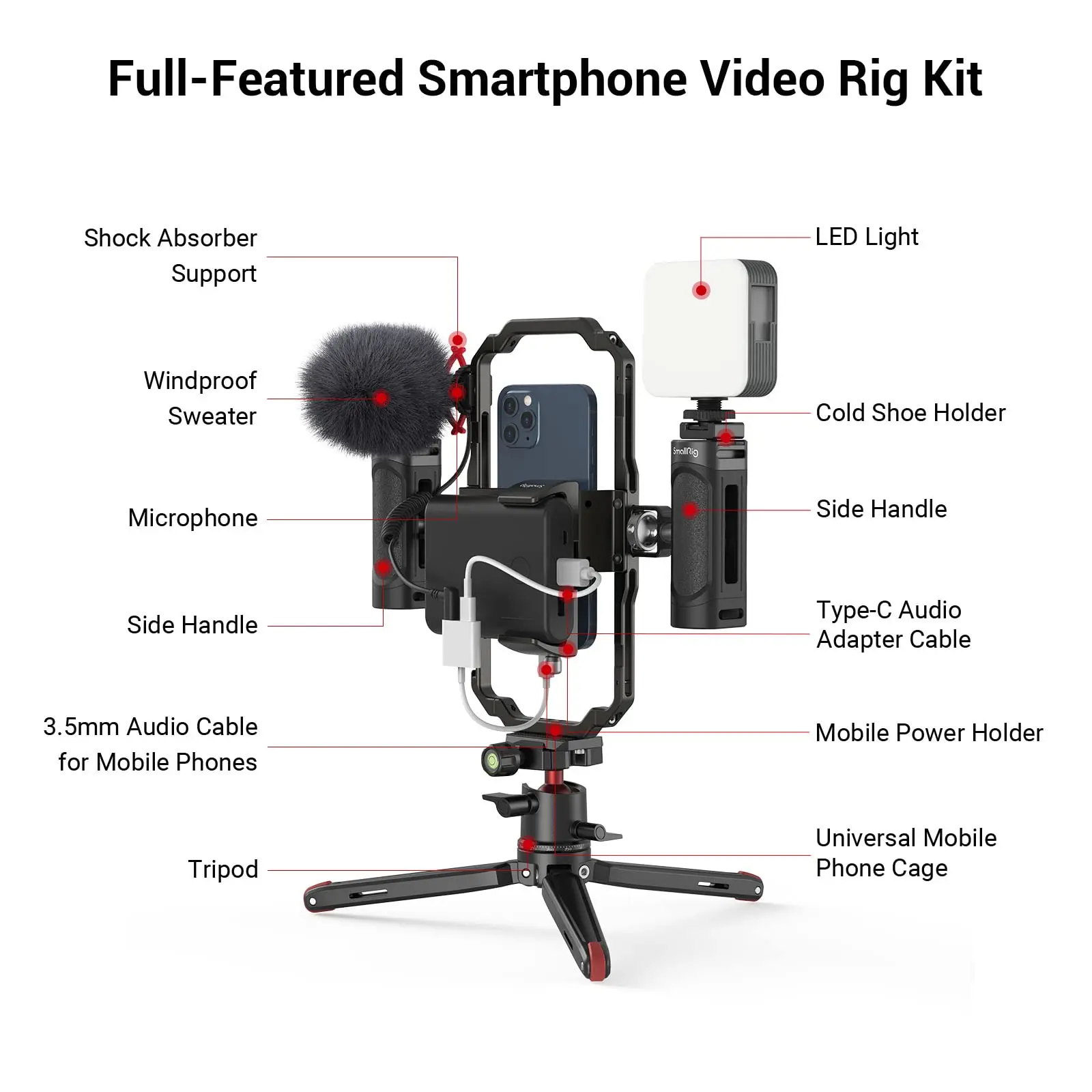 Smartphone Video Rig Camera Cage | Cage Smallrig Iphone 12