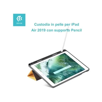 

Leather Case for iPad Air 2019 with support Pencil blue