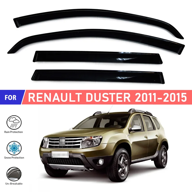 Window deflectors for Renault Duster 2011 car window deflector wind