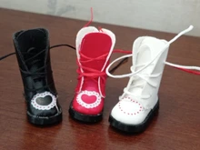 Botas para muñecas Blythe de 3,2 cm, Mini zapatos de cuero para muñecas Blyth Azone BJD 1/8, accesorios de títere zapato informal