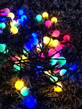 Lighting-Strings Lamp-Chain Christmas Led Outdoor Garden Waterproof Solar Multicolor/warm