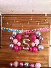 Number-Foil-Balloons Wedding-Decoration Merry-Christmas Rose-Gold Birthday-Party Digital
