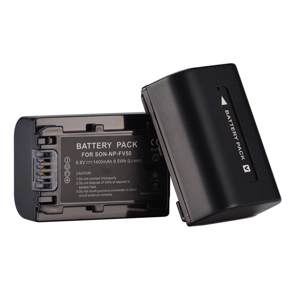 NP-FV50 цифровой Камера Батарея(1400 мА/ч, 6,8 V литий-ионный) для sony NP-FV30 NP-FV40 HDR-CX150E HDR-CX170 HDR-CX300 FV70 FV100