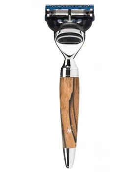 

MÜHLE 5-blade-razor, Gillette® Fusion™, handle material spalted beech