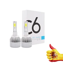 Auto LED bulbs H7 H4 H1-2pzs C6 LED car headlights kit 36W 3800LM White headlamp bulbs LED Headlight Shipping shipping