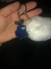 Keychains-Toys Car-Keyring Pompom Gift Faux Rex-Rabbit-Fur-Ball Fluffy Baby Soft Kids