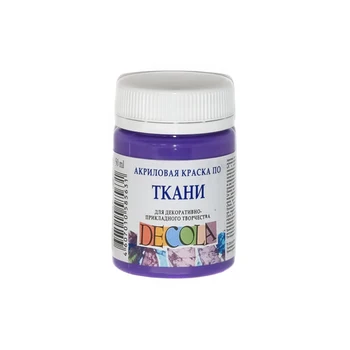 

Paint acrylic on fabric DeCola purple light 50 ml