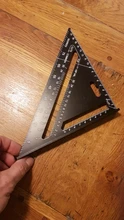 Regla triangular de aleación de aluminio de 7 pulgadas, regla métrica cuadrada para medir velocidad, herramientas para enmarcar medidores