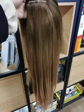 Synthetic Wigs Afro Heat-Resistant Brown Cosplay Natural Straight Long Ombre Women Middle-Part