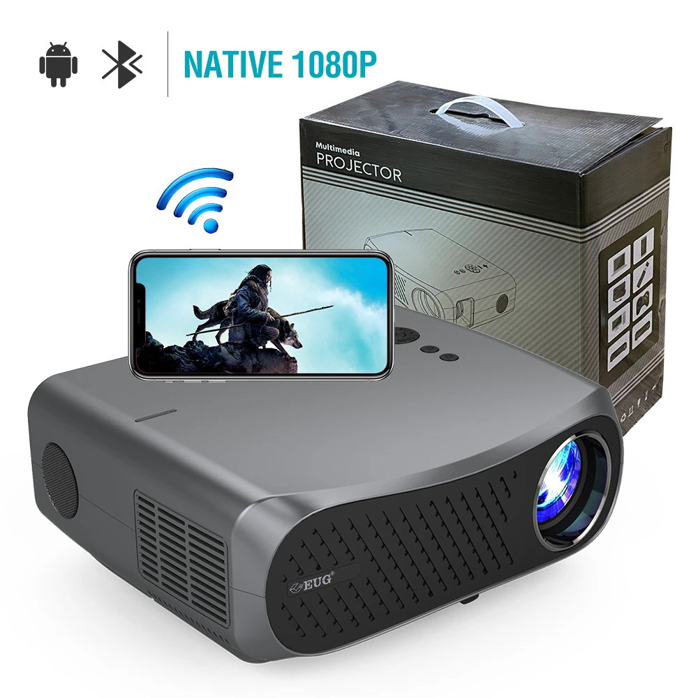 Proyector Full Hd para cine en casa, lúmenes, 900DAB, vídeo, Android, Wifi, para teléfono|Proyectores de cine para - AliExpress