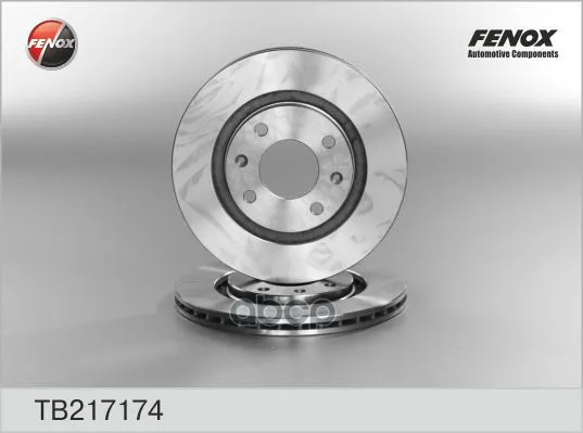 Диск Тормозной Передний Citroen Berlingo, Peugeot 206, 306, Partner 96-08 Tb217174 FENOX арт. TB217174