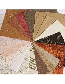 

BOOK PAPERS WORLD 30X30 CM NOTEPAD 16 SHEETS IVORY/BROWN