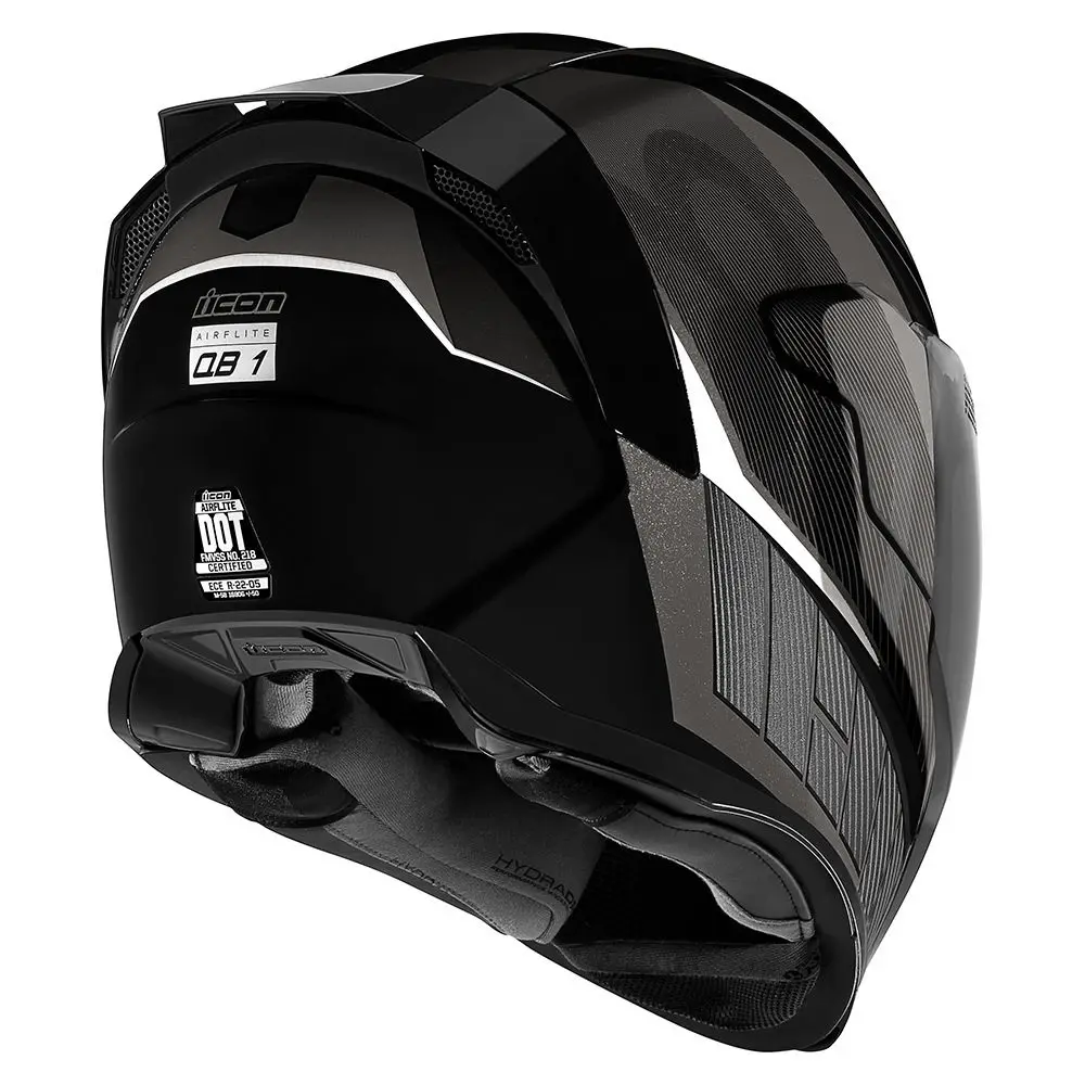 Icon Airflite QB1 черный мотошлем(цвет: черные, размер: s