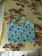 Bolso plegable de dibujos animados de Disney, bolsa de almacenamiento de gran capacidad de 50x60cm, verde, con dibujos animados, para ir de compras