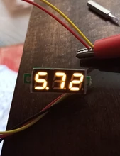 Voltímetro Digital LED para coche, Detector de voltaje, Panel de prueba, DC 0V-100V, 0,28 pulgadas, 12V, 24V, rojo, verde, azul y amarillo