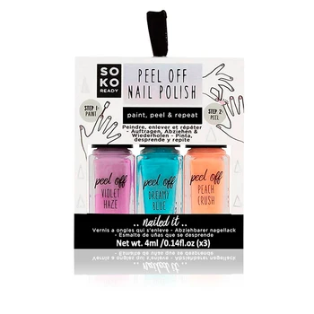 

nail polish Peel Off Soko Ready (3 uds)