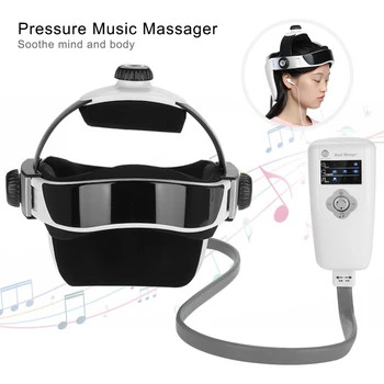 

Electric Head Massager Vibrating Music Device Head Scalp Helmet Massager Brain Massage Improves Sleep 4 kinds Air Pressing Mode