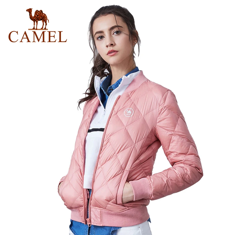 CAMEL женский мужской пуховик Northface Goose Northface наружное ветрозащитное пальто короткий карман - Цвет: 702Pink-Female