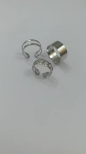 Conjunto de anillos circulares Punk para mujer, Hiphop/Rock, accesorios de dedo con índice de apertura, hebilla de junta, joyería