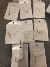 DOTIFI para las mujeres A-Z alfabeto carta colgante collares personalización collar de acero inoxidable Glamour joyas