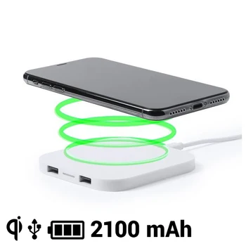 

Qi Wireless Charger for Smartphones 2100 mAh USB 145764