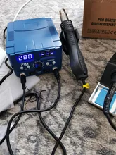 Estación de soldadura SMD de 800W, pistola de aire caliente eléctrica de calor rápido 2 en 1, soldador eléctrico de BGA refundido con pantalla Led