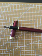 Baoer 388 de alta calidad regalo de negocios metal negro dorado estudiante pluma estilográfica, papelería de oficina material escolar