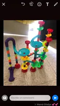 Juego de bloques de construcción de laberinto 3D para niños, juguete de construcción de pista de carreras de mármol de construcción, bricolaje, 50/93/113 Uds., regalo de Navidad, GYH