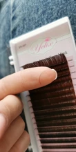 YELIX-pestañas postizas 0,07 C D, Color marrón oscuro, extensión de pestañas individuales, pestañas postizas, Pestaña de visón, 100% real