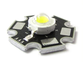 

Power Led 3W neutral white 4000K-4500K 200 lumens 700mA heatsink plate included