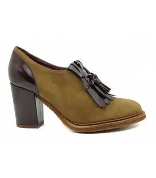 

Lowered Heel-Tassels-CAMEL/TOSCA