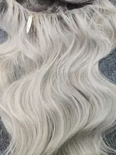 HENRY MARGU-pelucas de cabello sintético degradado para mujer, largo ondulado, negro, gris, ceniza, blanco, con flequillo, pelo de Cosplay Natural, resistentes al calor