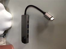 Multi USB 3.0 hub type C adapter to HDMI Gigabit Ethernet Rj45 Lan for Macbook Pro Air