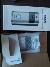 EKEN-Timbre de puerta inteligente con Wifi, cámara de seguridad modelo V5 con intercomunicador y timbre para puerta IP inteligente de visión nocturna con conexión Wifi inalámbrica, perfecta para el hogar