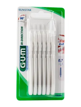 

Gum 2114 proxabrush bi-directional interdental brush your head rotates 90 °