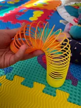 Círculo del arco iris para niños, de desarrollo temprano Juguetes Divertidos, educativo, plegable, bobina de resorte de plástico, juguetes mágicos creativos, 1 Uds.