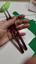 Línea de gancho profesionales Sable pelo cepillo de pintura de arte en miniatura cepillos para dibujo Gouache pincel para óleo arte suministros r60