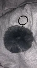 Jewelry Keychain Key-Ring-Pendant Pom-Pom Fur Artificial-Rabbit-Fur-Ball Christmas-Gift