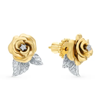 

Silver earrings with cubic zirconia sunlight sample 925 test
