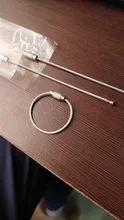 10 uds/1,5/2mm llavero EDC Etiqueta de cuerda de alambre de acero inoxidable lazo de Cable tornillo dispositivo de bloqueo clave llavero círculo campamento utensilio para colgar