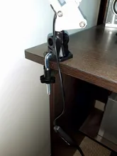 Lámpara de escritorio de lupa plegable profesional, luz LED de lectura con tres modos de atenuación, fuente de alimentación USB, 5 aumentos