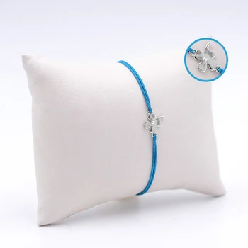 

Handmade Navy Blue Women Silver Bangle Skybco2246