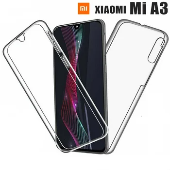 

Stand case double 360 ° for XIAOMI Mi A3 Front + Back Clear