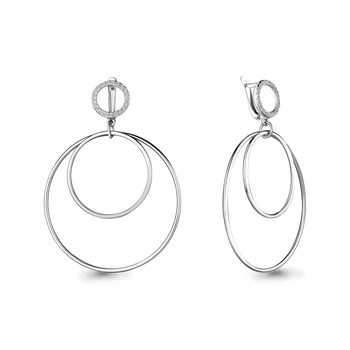 

Earrings made of silver with cubic zirconia
